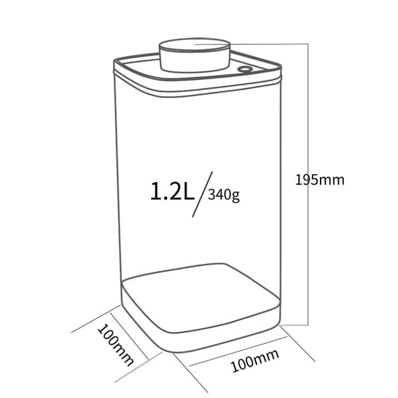 Ankomn - Turn-N-Seal Vacuum container - Semi-Black - Image 10