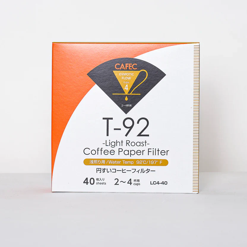 CAFEC - T-92 LIGHT Roast Coffee Paper Filter (box of 40) - Image 2