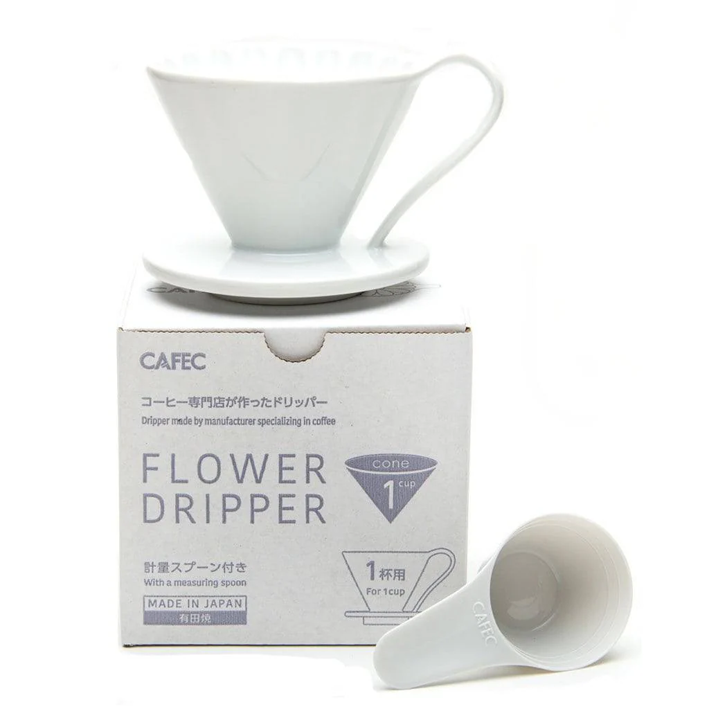 Cafec - Porcelain Flower Dripper 1 cup - Image 5