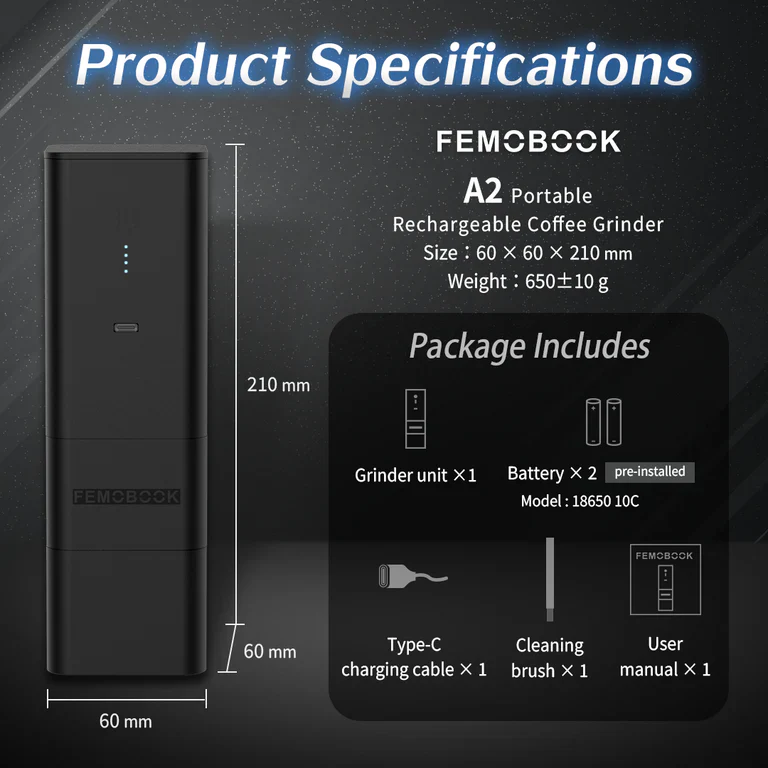 Femobook - A2 Rechargable Electric Grinder - Image 2