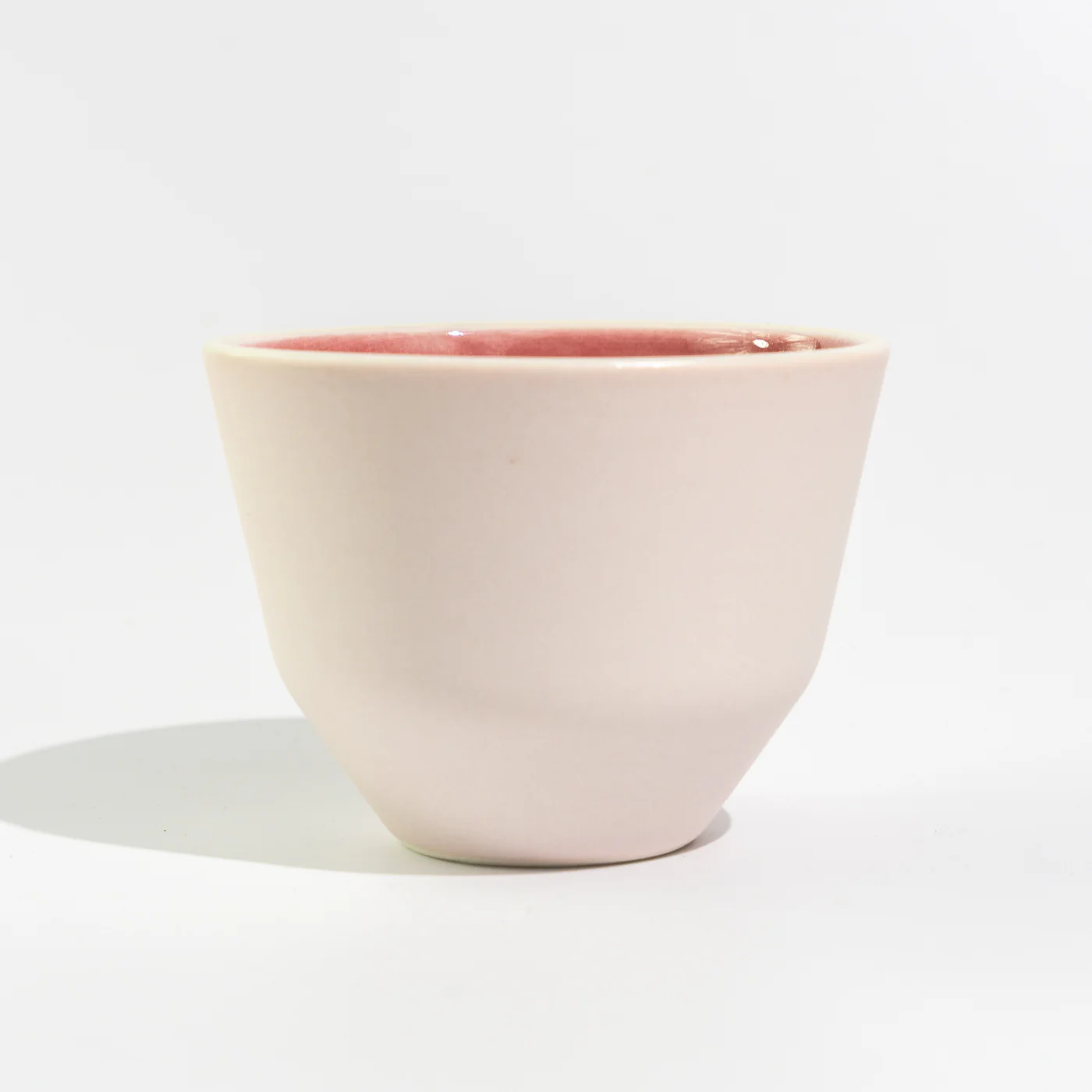 MK Studio - Matte Pink with Glossy Pink Inside | Handmade Porcelain Cup - Image 10
