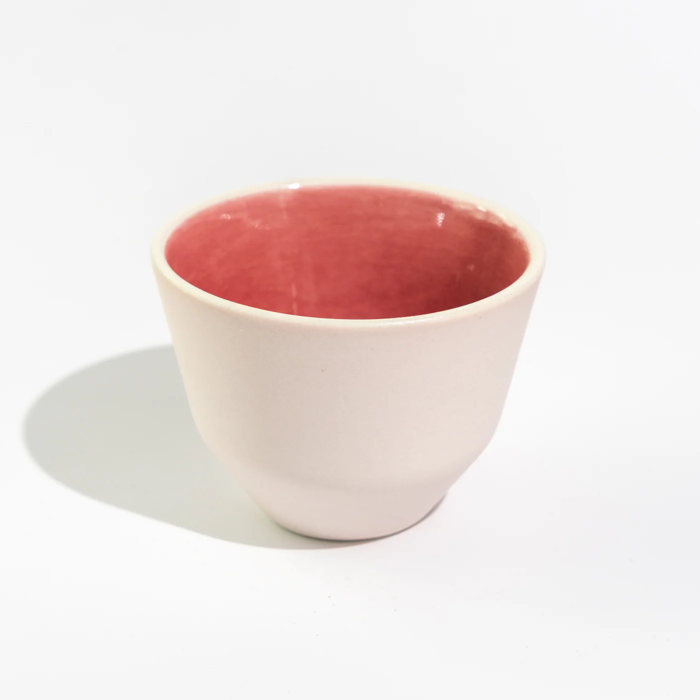 MK Studio - Matte Pink with Glossy Pink Inside | Handmade Porcelain Cup - Image 11