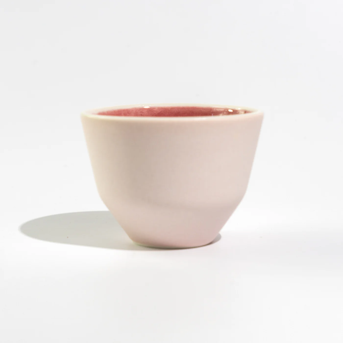 MK Studio - Matte Pink with Glossy Pink Inside | Handmade Porcelain Cup - Image 14