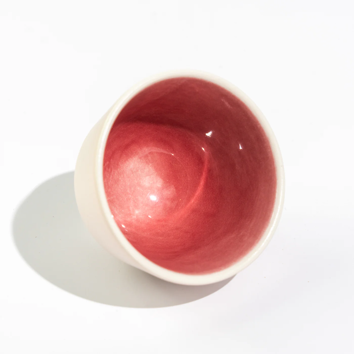 MK Studio - Matte Pink with Glossy Pink Inside | Handmade Porcelain Cup - Image 16