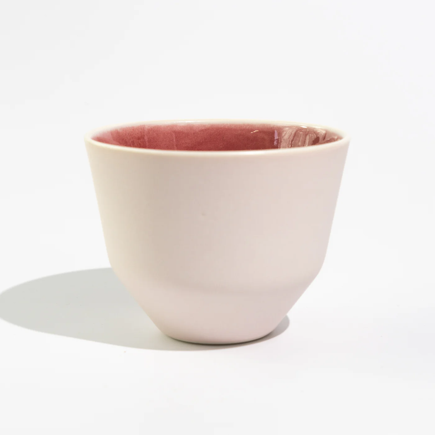 MK Studio - Matte Pink with Glossy Pink Inside | Handmade Porcelain Cup - Image 19